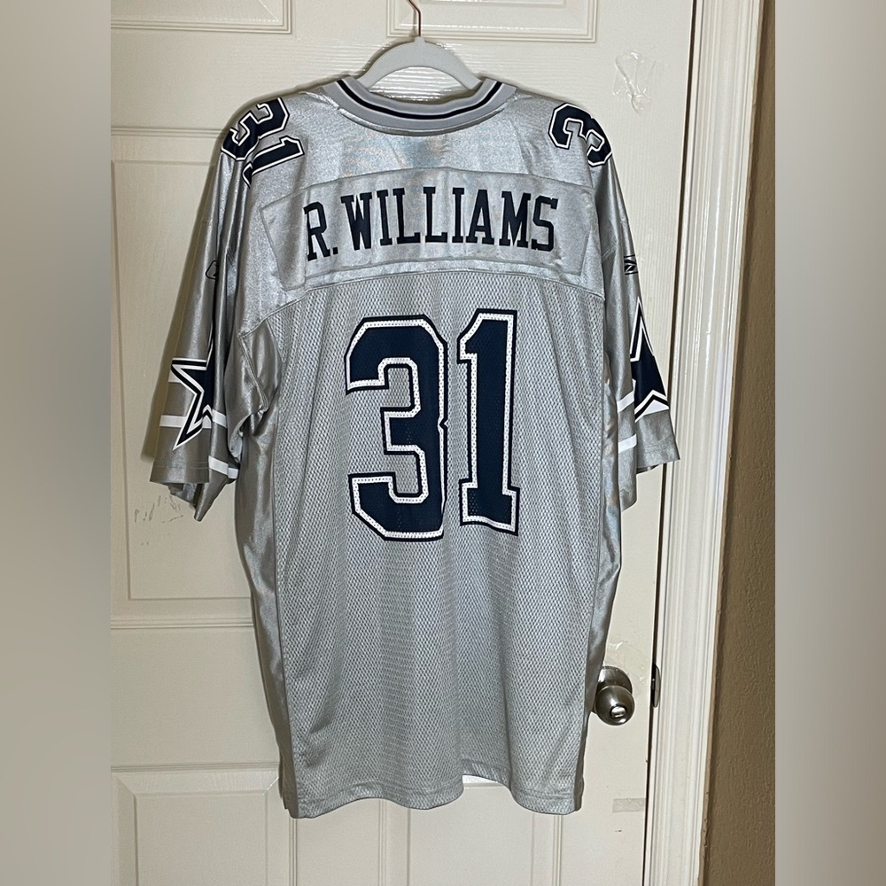 Roy Williams Dallas Cowboys Reebok Jersey Silver large - Picture 6 of 12
